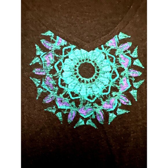 Columbia Womens Sports Company Graphic Tee Sz Large Dark Gray Cotton Poly Blend - Picture 6 of 7